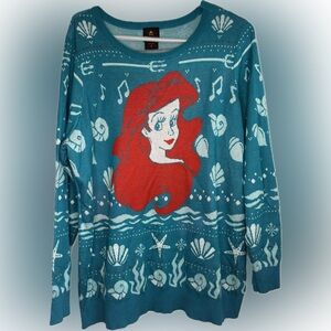 Disney X Torrid The Little Mermaid Ariel Fair Isle Sweater Plus Size 2